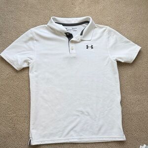 Under Armour Boy White Polo Shirt